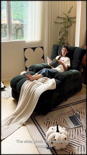 This Electric Recliner Sofa Turns Into a Bed with Just One Click #interiordesign #furniture