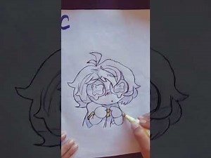 Dibujando a Chuymine, de la mano de una niña.