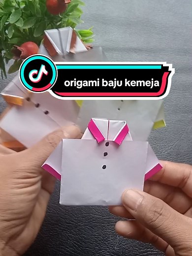 cara membuat origami baju simpel #origamitutorial #origamibaju #melipatorigami #senimelipat #origamitiktok #origamicraft