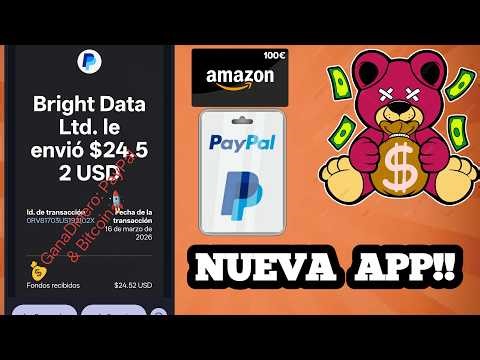 NUEVA APP!! 😱 [Earn App] Aplicación Para GANAR DINERO a PAYPAL y Tarjetas Amazon