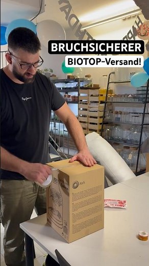 Biotop sicher versenden: Unsere 2-Stufen-Verpackung (inkl. Heatpack im Winter)❄️🌱 #terrarium