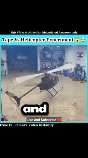 Can Tape Crash a Helicopter? 🚁😱 #shorts