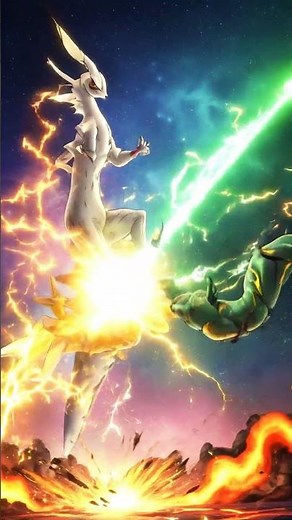 🔥 Arceus vs Rayquaza — Epic Pokémon Battle in 4K ⚡ #Shorts