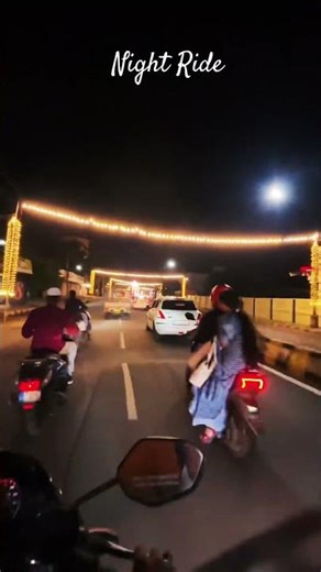 Mysuru Night in a bike💙❤️
