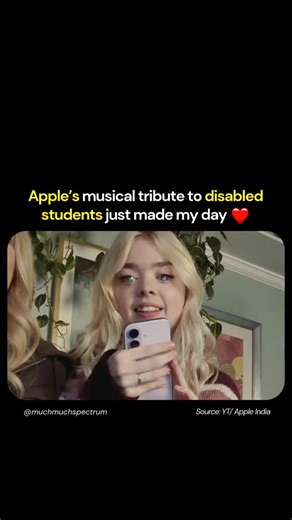 Much Much Spectrum on Instagram: "I wish younger me had this representation 🥹 “Designed for Every Student” (directed by Kim Gehrig) follows disabled college students using accessibility tools like they’re meant to be used: every day, on the go, in class, with friends, while creating. You’ll catch newer tools like Magnifier for Mac, Braille Access, Accessibility Reader, plus the staples VoiceOver, AssistiveTouch, Live Captions, framed not as “extras,” but as how campus actually becomes accessibl