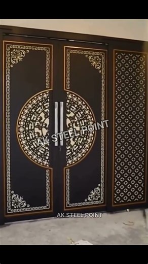Trending Sliding Folding Door Installation For Home.#aksteelpoint #slidinggate #trendinggate