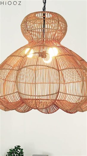 Retro Rattan Pendant Lamp