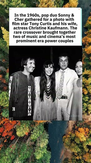 Sonny & Cher with Tony Curtis in the 1960s 🌟 #Shorts #ClassicHollywood