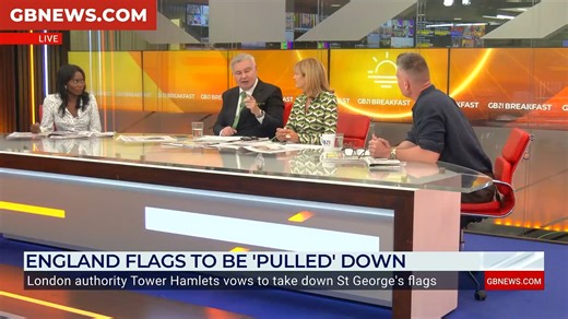'St George's Flag is NOT divisive!' | FIERY clash as London council tears down England flags | GB News