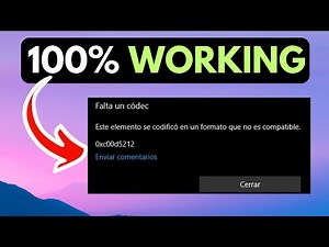 How to Fix Error 0xc00d5212 This Item Was encoded in a format that's not supported in Windows 11