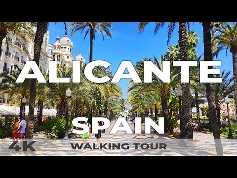Alicante Spain 🇪🇸 Walking Tour | Costa Blanca 4K