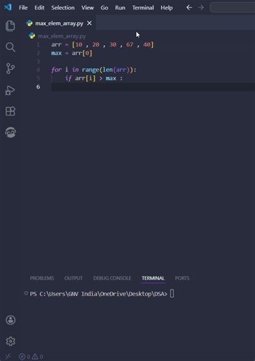 Find Largest Element in Array