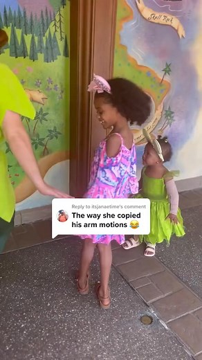 Replying to @itsjanaetime #PeterPan made my day! 🫶🏽🤎 #DisneyBaby #DisneyTikTok #MagicKingdom #FYP #ToddlerTok #BlackDisneyMom #341 | Disgirlmagic