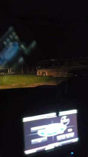 1984 bluebird wanderlodge PT40. 2am coming into the camp grounds.