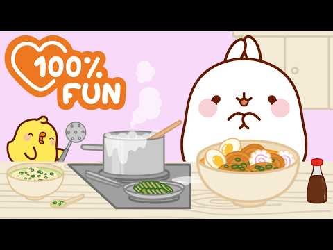 Japanese Cooking with Molang! 🍣✨ Kawaii Kitchen Lesson