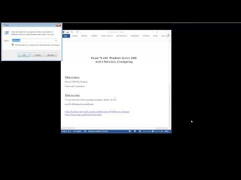 Microsoft Exam 70-640: Server 2008 and ADSI Edit