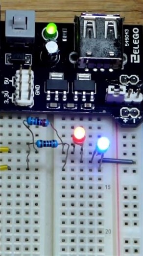 Red Versus Blue LED Resistor Values At 5 Volts