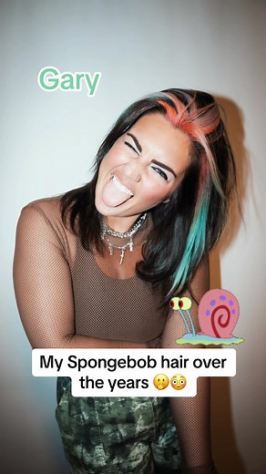 Im actually shook at my Spongebob hair over the years 🫢 #spongebob #hair #haircolor #spongebobsquarepants