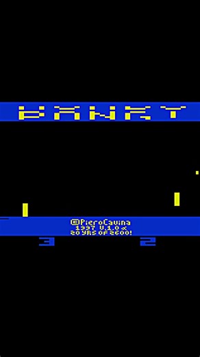 Mondo Pong - 1997 - Atari 2600 (Atari VCS) (Shorts) #gaming #atari #atari2600 #atarivcs #retrogaming