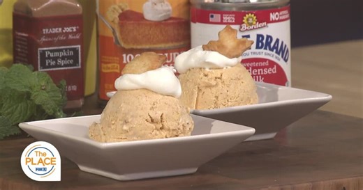 Pumpkin Pie Ice Cream recipe that doesn't require churning!