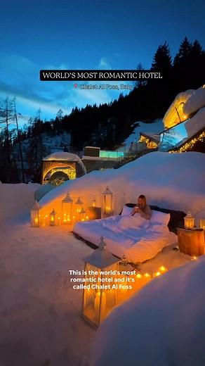 BRADEN | Travel Creator on Instagram: "@bradenstanley Welcome to the world’s most romantic hotel  Chalet Al Foss, Italy"