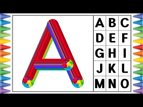 [알파벳 놀이] 유아와 어린이를 위한 ABCD 대문자 A부터 Z까지 쓰기 | Kids Alphabet A to Z | abc song | a for apple | abcd song