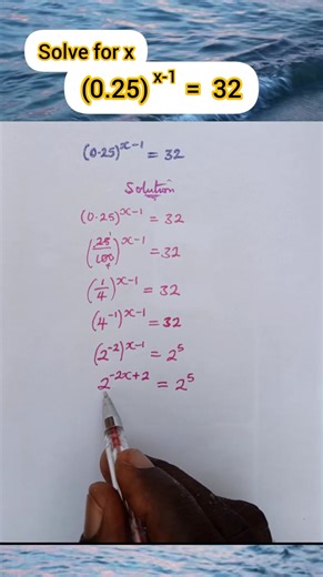 58K views · 772 reactions | Exponential equation involving decimal base #educational #mathematics #student #exponential | Table of Knowledge TV | Facebook