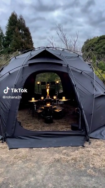 Magical Camping Experience: Harry Potter Tent in the Darkness