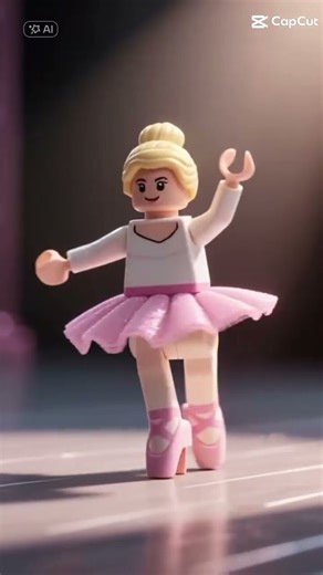 LEGO minifigure ballerina performing #legominifigures