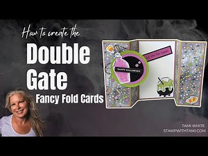 Spooky Sweet Double Gatefold Card | Easy Fancy Fold Tutorial