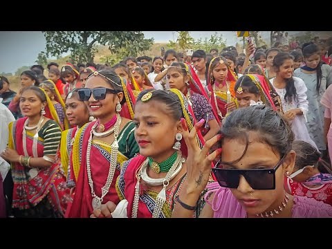 Adivasi Girl's Group Dance 2024 // Adivasi Timli Dance Video 2024 // Adivasi Culture