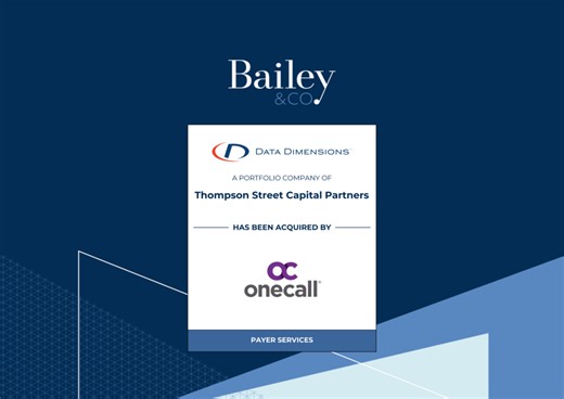 Bailey & Company Advises Data Dimensions on its acquisition by One Call | Bailey & Company