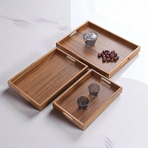 Rustic Wooden Serving Tray: Natural Wood Breakfast Plate, Coffee Table Decor - Etsy