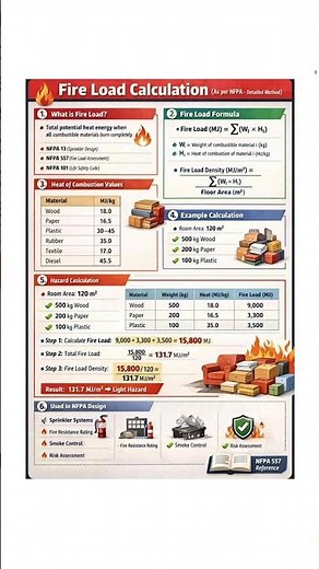 Fire load calculations #safetyworldno1