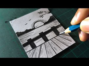 how to draw a beautiful sunset
