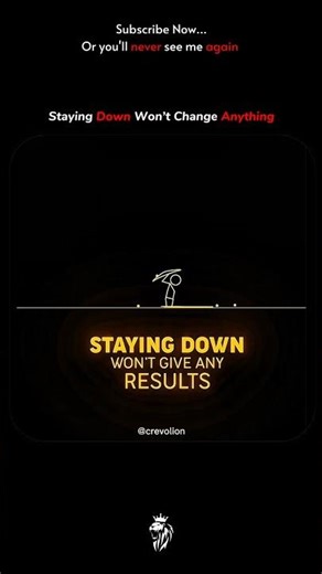 Staying Down Won’t Change Anything | #Motivation #FightBack #Shorts