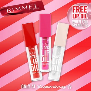 FREE Rimmel Lip Oil? Yes, please! Spend £12 on Rimmel at Superdrug | Rimmel London