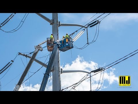 M. J. Electric Service Video Highlight | Overhead Line Work 1