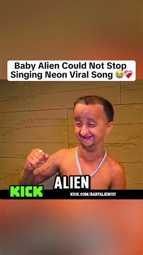 Baby Alien Could Not Stop Singing Neon Viral Song 😭❤️‍🩹