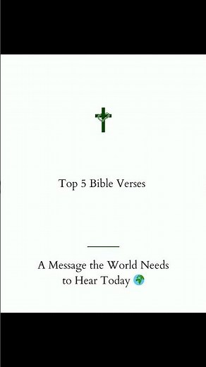 Top 5 Bible Verses