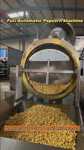 Full Automatic Large Commercial Popcorn Making Machine and Processing Line #popcornmachine#popcorn