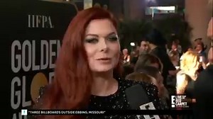 Watch Debra Messing call out E! Entertainment at the Golden Globes for paying women less than men -- while being interviewed by E. | Media Matters for America