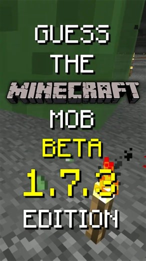 Guess the Minecraft Mob | Beta 1.7.3 Edition [8] #Shorts #Minecraft #MinecraftBeta #GuessingGame