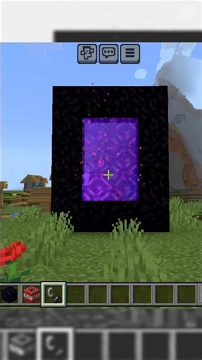 Minecraft Nether Portal in 30 Seconds 😱 | Easy Tutorial #minecraft #viral ##netherportal