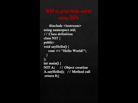 "From Classes to Consoles: Hello World in OOP Style"