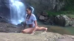 Fitness by the waterfall with Angelica Anderson | InkSpired Magazine
