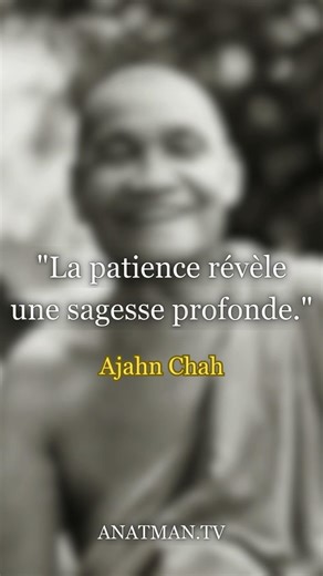 "La patience révèle une sagesse profonde."