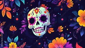 Day of the Dead Patterns & Backgrounds Video