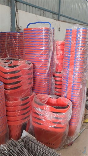Plastic hand basket and Apple Wheels Basket