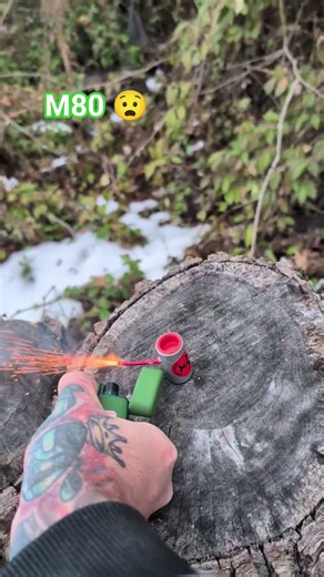 silver M80😲 #firecracker #fireworks #pyrotechnics #pyrotechnics #banger #pyro #m80 #boom